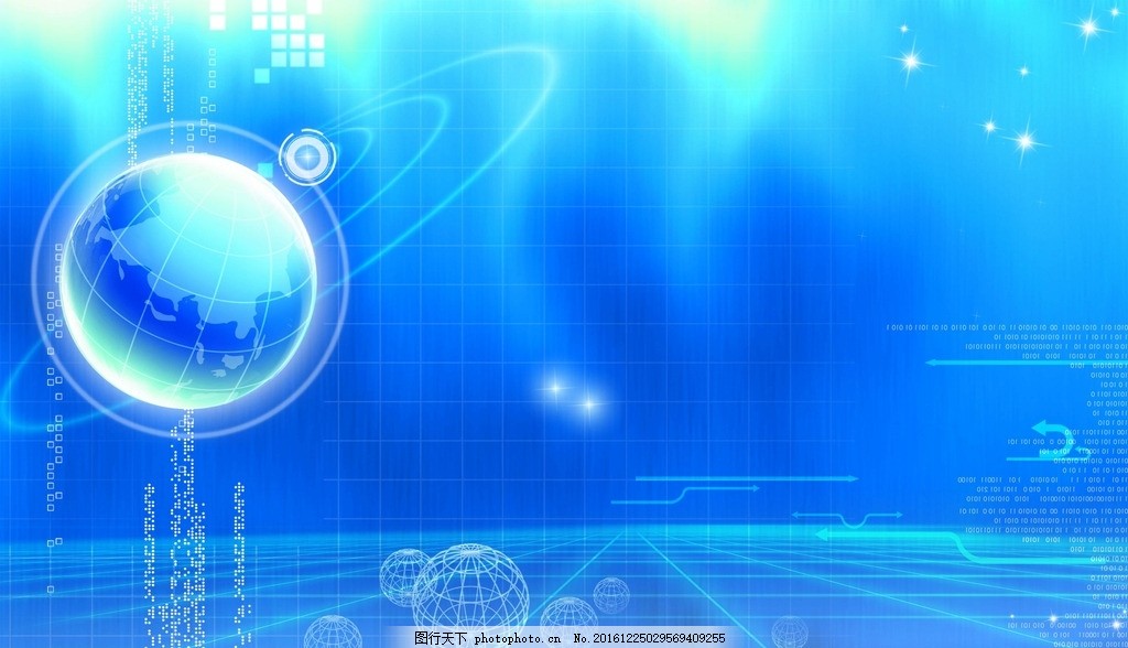 藍(lán)色科技背景圖片 創(chuàng)意與未來的視覺表達(dá)